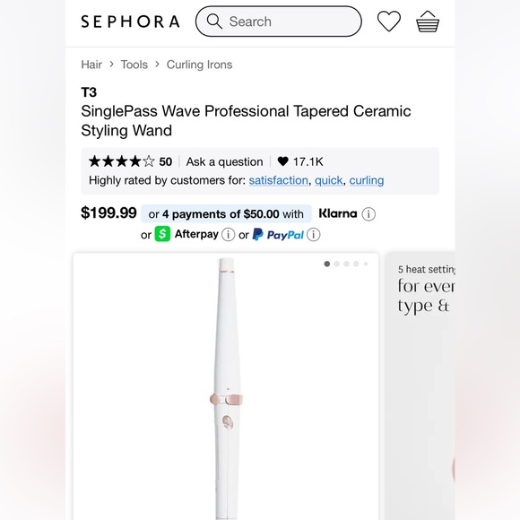 T3 Single Pass Wave styling wand - Picture 2 of 8